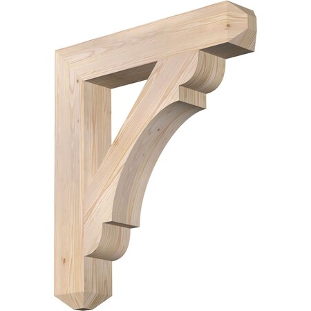 Ekena Millwork Olympic Craftsman Smooth Bracket, Douglas Fir, 5 1/2"W x 32"D x 36"H BKT06X32X36OLY04SDF